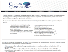 Tablet Screenshot of ciuriakconsulting.com